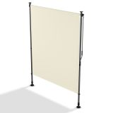 Paravan vertical exterior bej, 150x270cm, impermeabil și UV