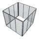 Compostor grădină 450 l, oțel galvanizat, ochiuri 30x15 mm