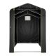 Cort de depozit antracit 180x120x165 cm, cadru metalic, 400D