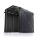 Cort de depozit antracit 180x120x165 cm, cadru metalic, 400D