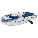 Barcă gonflabilă cu accesorii, 4 locuri, PVC, 322x163 cm