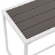 Set mobilier de grădină 2+2+1 cu structură oțel și perne gri