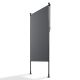 Paravan exterior retractabil, gri, 120x270cm, rezistent UV