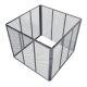 Compostor metalic 800 l, oțel galvanizat, 100x100x80 cm, arg