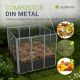 Compostor metalic 800 l, oțel galvanizat, 100x100x80 cm, arg
