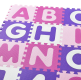 Covoraș puzzle din spumă EVA pentru copii, 36 piese, roz-mov