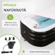 Cadă gonflabilă portabilă cu suport spate și capac, 400 l