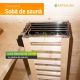 Saună din lemn nordic pentru interior, 1–2 persoane, 3,6 kW