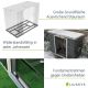 Căsuță de grădină metalică antracit 4m³ cu cadru de bază