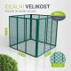 Compostor metalic 800 l, oțel galvanizat, verde, 100x100x80