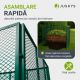 Compostor grădină 450L, oțel verde, aerisire eficientă