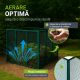 Compostor grădină 450L, oțel verde, aerisire eficientă