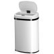 Coș de gunoi automat 50L cu capac senzorial, alb, USB-C/AA