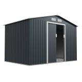 Căsuță depozitare grădină, oțel galvanizat, antracit, 9 m³