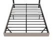 Pat modern cu LED, 200x140 cm, bej, structură solidă