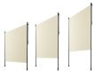 Paravan exterior bej, reglabil, 200x270cm, rezistent la apă