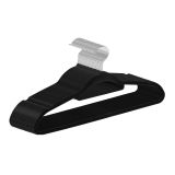 Umerașe negre catifea set 30 bucăți, antialunecare, cârlig