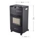 Încălzitor mobil cu gaz, 3 trepte, 4,2 kW, negru, Juskys