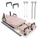 Aparat Pilates Reformer pliabil, 109 x 45 x 8–21 cm, roz