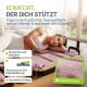 Aparat Pilates Reformer pliabil, 109 x 45 x 8–21 cm, roz