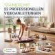 Aparat Pilates Reformer pliabil, 109 x 45 x 8–21 cm, roz