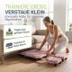 Aparat Pilates Reformer pliabil, 109 x 45 x 8–21 cm, roz