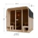 Saună de grădină tip Cube pentru 6 persoane cu sobă de 9 kW