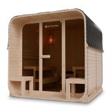 Saună de grădină tip Cube pentru 6 persoane cu sobă de 9 kW