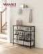 Raft pentru pantofi VASAGLE, 4 polițe, design industrial, 92