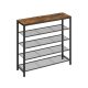 Raft pentru pantofi VASAGLE, 4 polițe, design industrial, 92