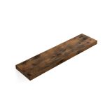 Raft de perete VASAGLE maro rustic 80x20 cm, MDF și metal
