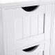 Dulap alb universal cu sertare și poliță, MDF, 55x30x81 cm