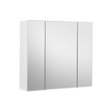 VASAGLE dulap suspendat cu oglinzi, alb, 60x15x55 cm