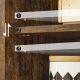 Mobilier baie cu 3 sertare, rafturi reglabile, maro rustic