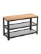 Bancă cu rafturi pentru pantofi, design modern, 73x30x45 cm