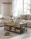 Masă de cafea reglabilă industrială cu spațiu de depozitare,