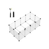 Țarc pentru animale, modular, 125x63x42 cm, plastic rez.