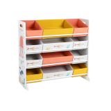 Raft colorat pentru copii cu motiv ocean, 12 cutii, 83x38x78