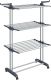 Uscător de rufe vertical pliabil pe 3 niveluri, gri, 64 × 12