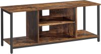 Comodă TV cu cadru metalic, maro rustic, 120×40×50 cm