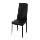 Set de scaune de sufragerie din piele ecologică, 96x41x48 cm