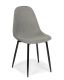 Set de scaune de sufragerie, 85x45x52 cm, catifea gri, 4 buc