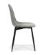 Set de scaune de sufragerie, 85x45x52 cm, catifea gri, 4 buc