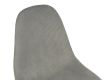 Set de scaune de sufragerie, 85x45x52 cm, catifea gri, 4 buc