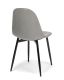 Set de scaune de sufragerie, 85x45x52 cm, catifea gri, 4 buc