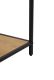 Raft metalic modern negru-natur 185x114x35 cm