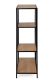Raft cu cadru metalic și rafturi din lemn, 77x114x35 cm
