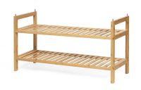 Raft pentru pantofi din bambus cu două etaje, 69 cm