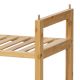 Raft pentru pantofi din bambus cu două etaje, 69 cm