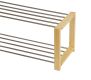 Raft metalic pentru pantofi, finisaj natural, 80 x 32 x 30 c